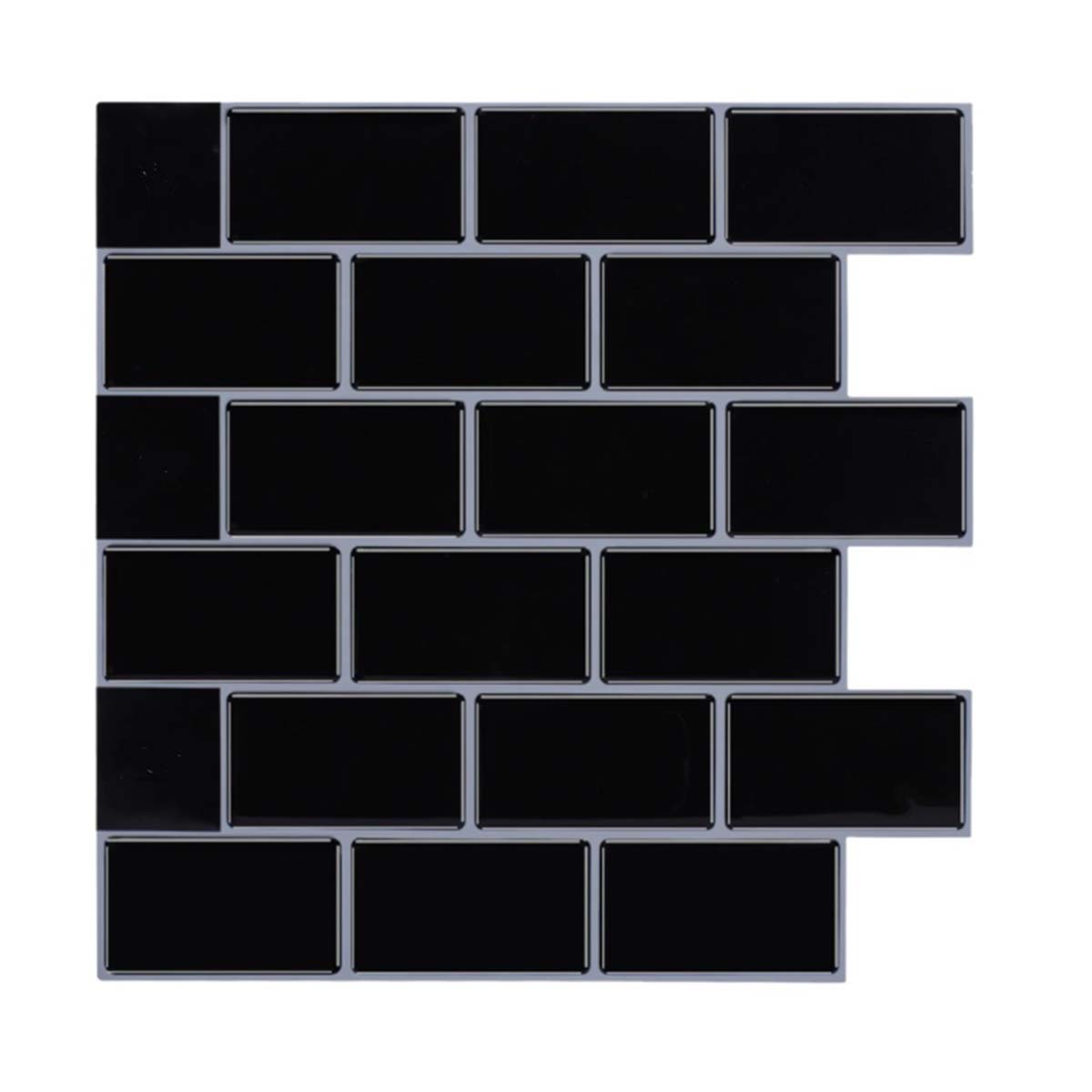 Panel ścienny mozaika - czarna